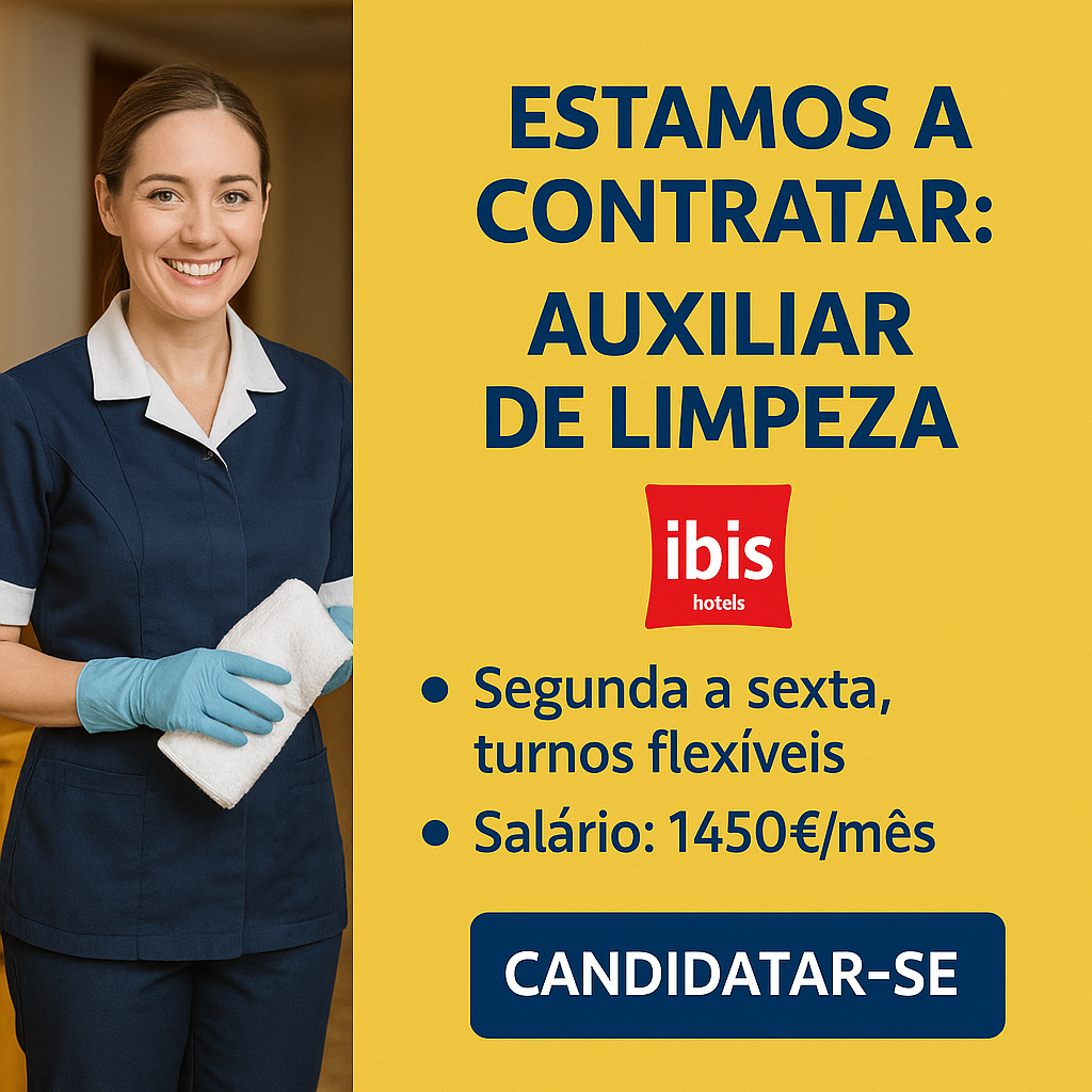 Auxiliar de Limpeza no Hotel Ibis