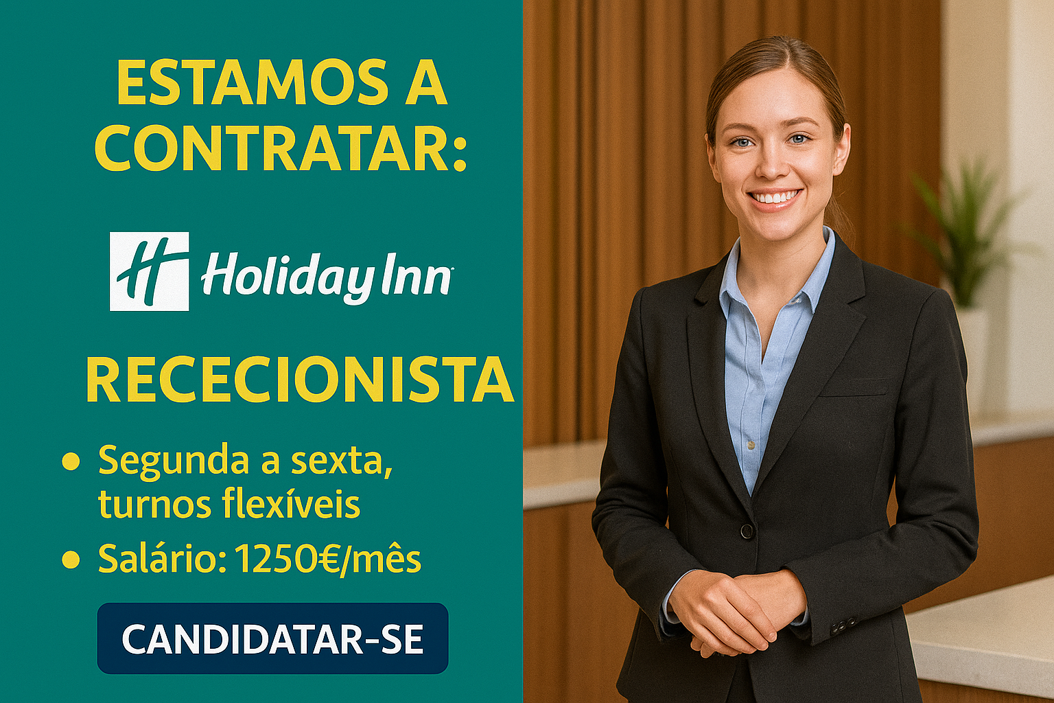Auxiliar de Limpeza no Hotel Holiday