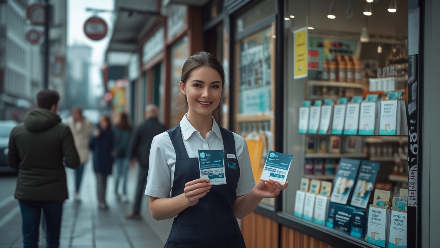 Trabalhando como Distribuidor de Folhetos em Supermercados