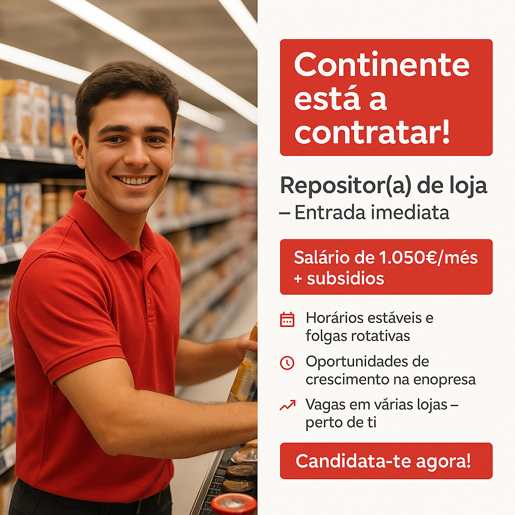 Operador de Caixa Continente